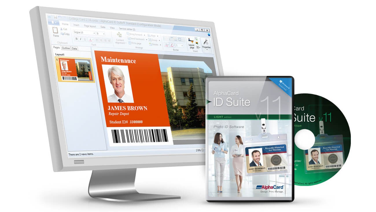 AlphaCard ID Suite Light Software - Single License Edition