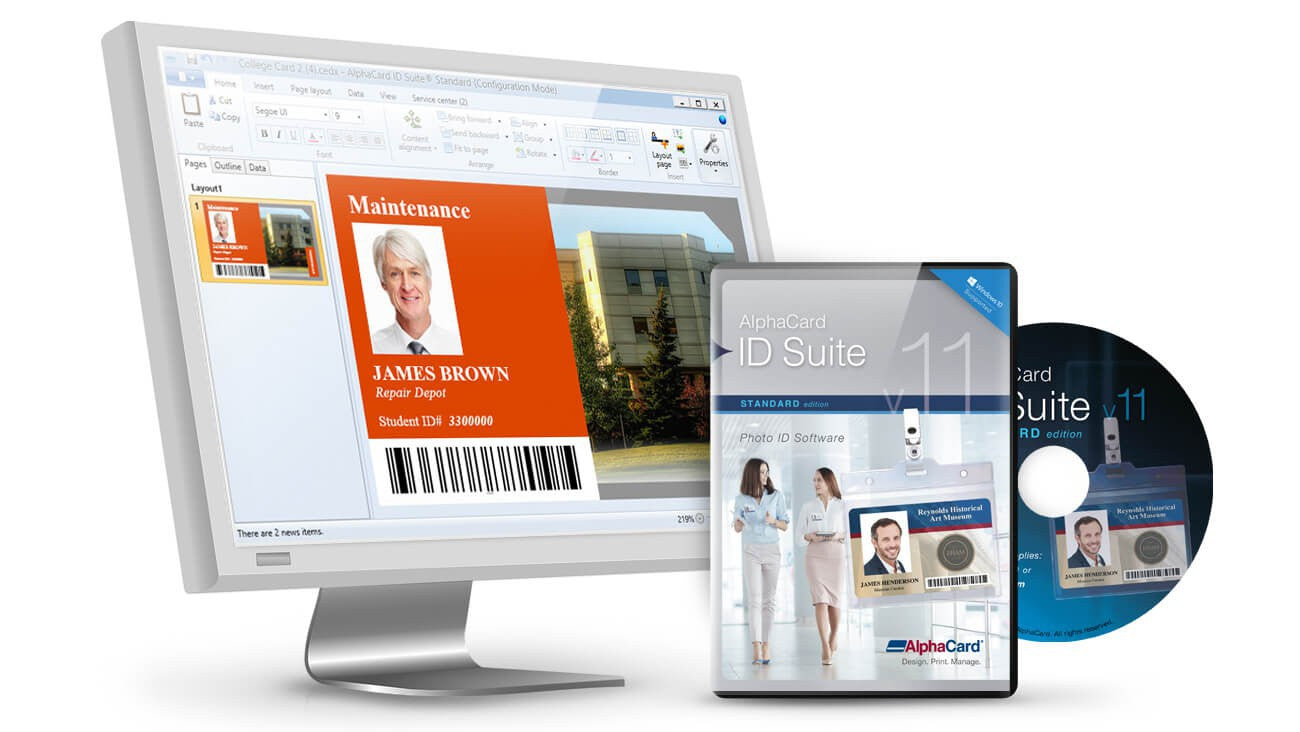 AlphaCard ID Suite Standard Software -  Single License Edition