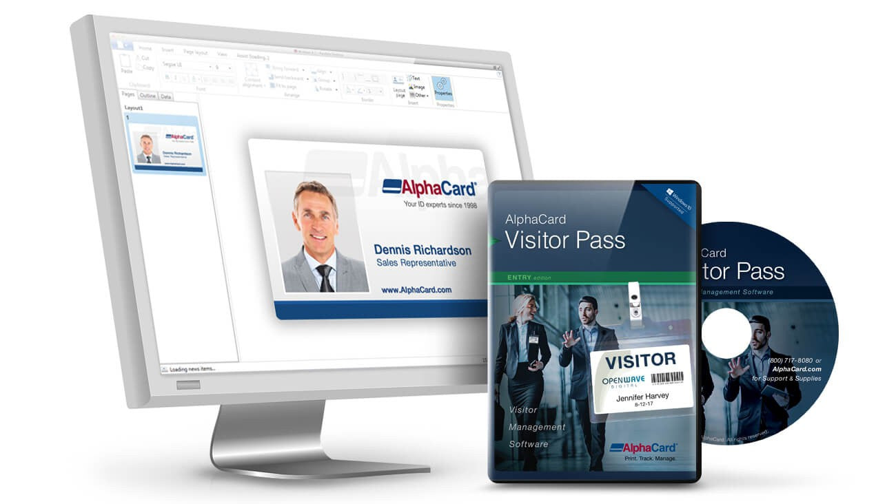 AlphaCard Visitor Pass Entry Software