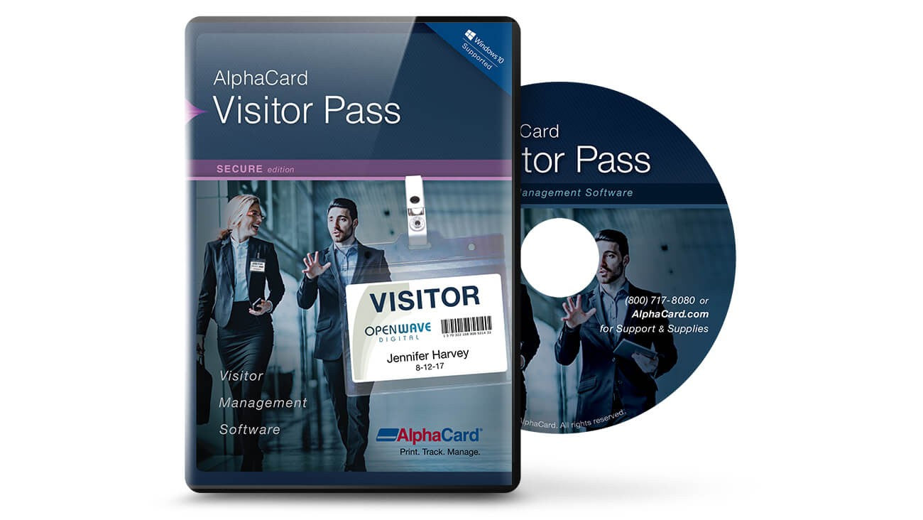 AlphaCard Visitor Pass Secure Software