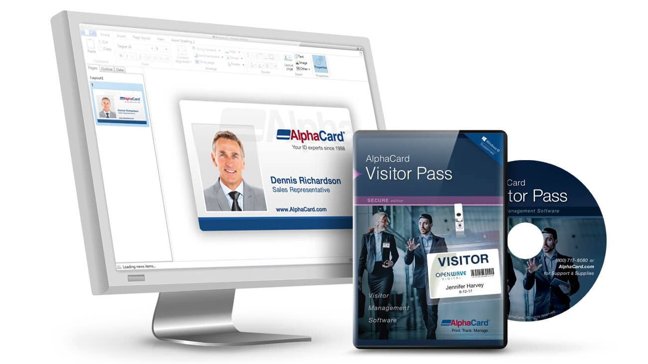 AlphaCard Visitor Pass Secure Software