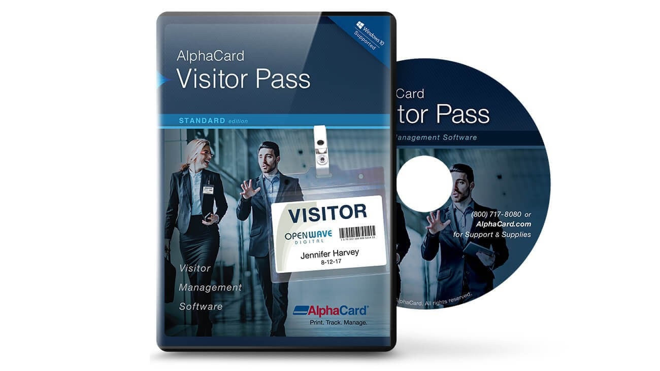 AlphaCard Visitor Pass Standard Software