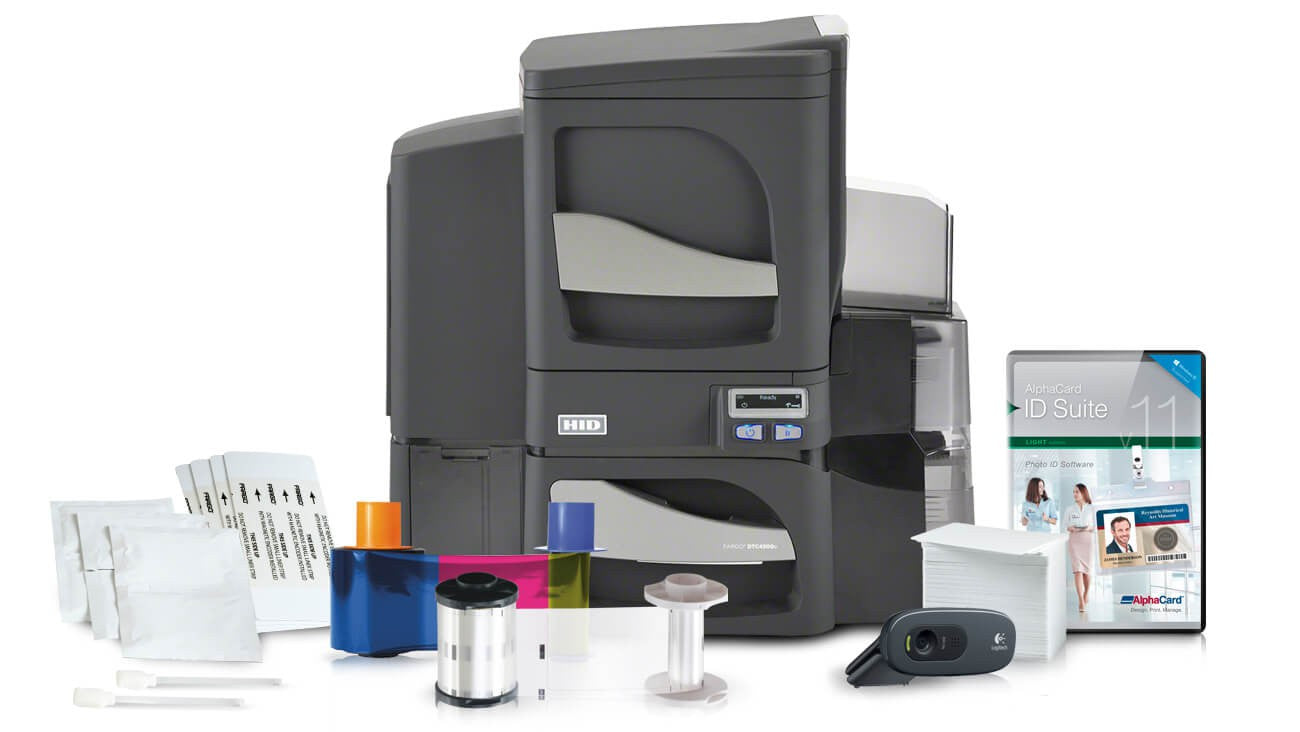 Fargo DTC4500e Dual-Sided ID Card System - Lamination