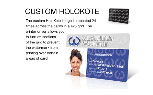 Magicard HoloPatch Cards - Gold - 100 Cards