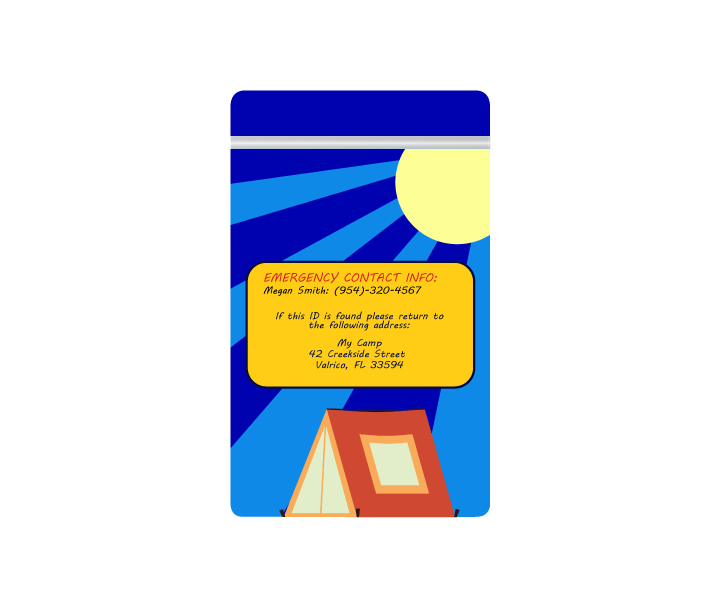 Summer Camp ID Card