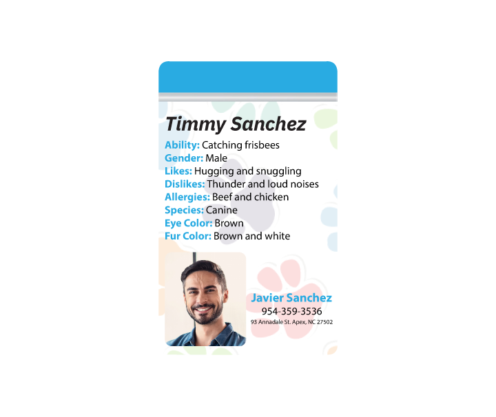 Pet ID Card