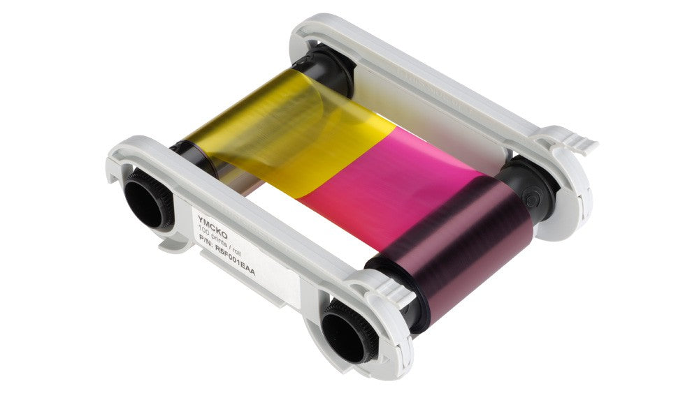 Evolis R5F002 5 Panel Color Ribbon - YMCKO - 200 Prints