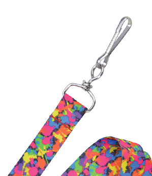Pre-printed 3/4" Paint Splatter Lanyards – Pack of 100