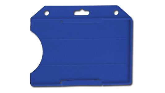 Horizontal Semi Rigid Card Holder w/ Selectable Color - 50 Pack
