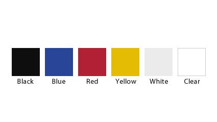 Horizontal Semi Rigid Card Holder w/ Selectable Color - 50 Pack