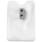 Orange Peel Texture Vinyl Vertical Top-Load Badge Holder with 2-Hole Clip, 2.38" x 3.5"