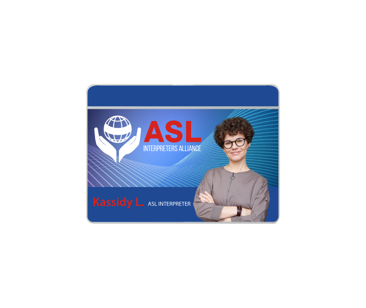 Id Card Asl American Sign Language ID Card
