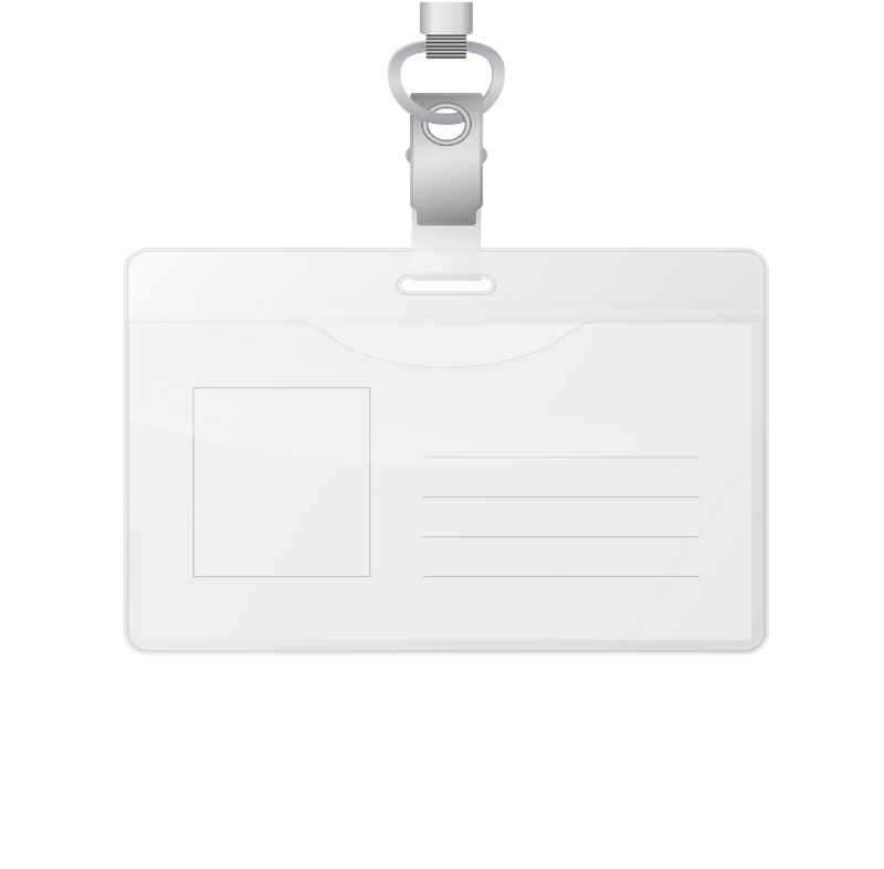 Horizontal Blank ID Card