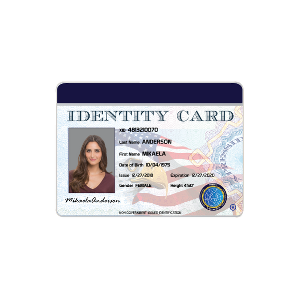 Personal Identification Number Card