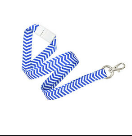 Fashion 5/8" Chevron Lanyards – Pack of 10