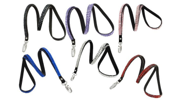 Fashion 3/8" Rhinestone Lanyards – Pack of 10