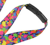 Pre-printed 3/4" Paint Splatter Lanyards – Pack of 100