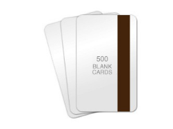 Lo-Co Magnetic Stripe Blank PVC Cards, CR80 30mil - 100 count